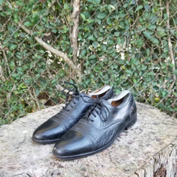 MEZLAN Florence II Black Leather Cap Toe Oxford main image 4